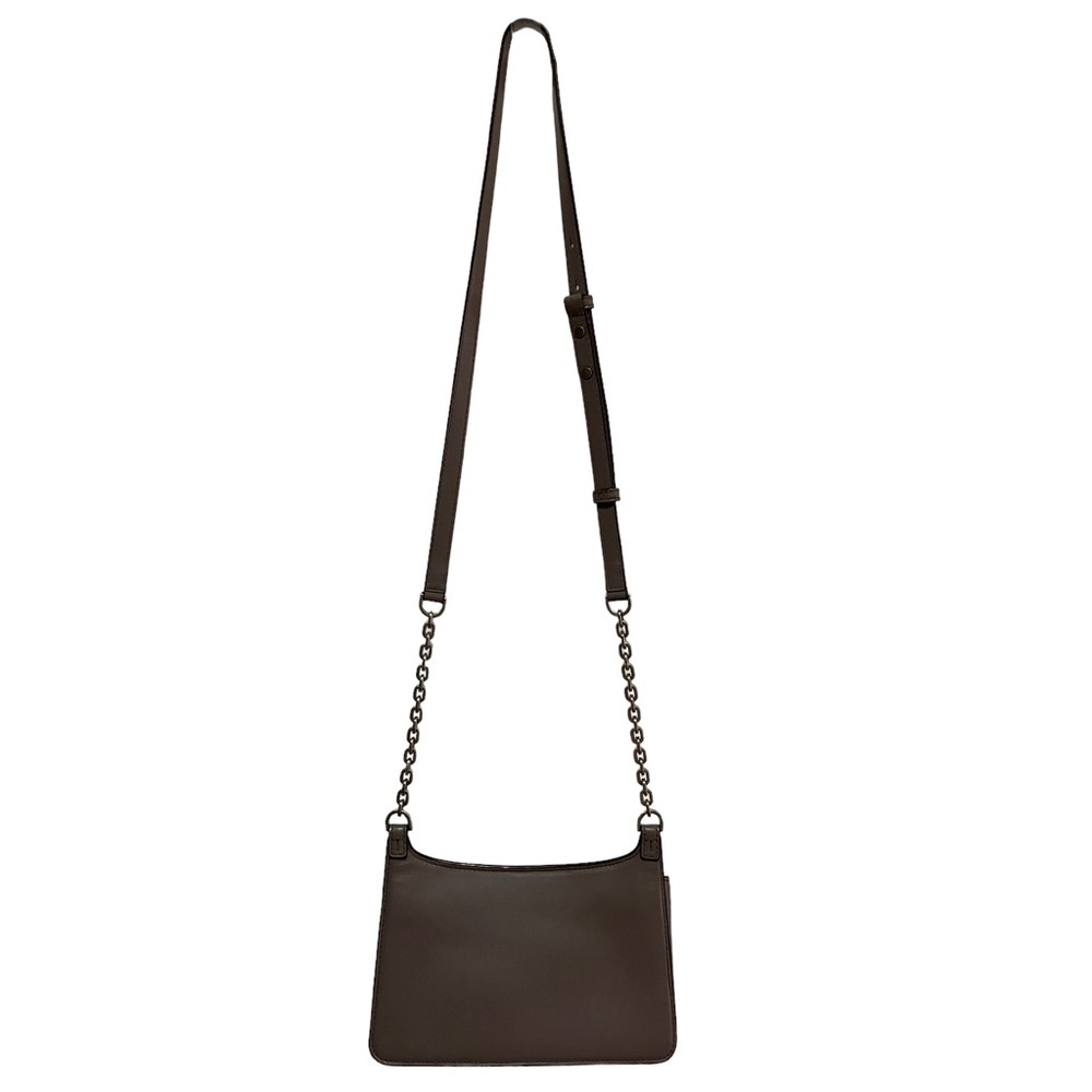 Michael Kors - nice leather Taupe / silver - crossbody handbag - like new - Picture 3 of 10